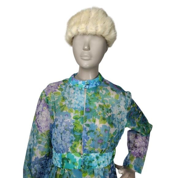 Vintage 50s Deborah Exclusive Beige Genuine Mink Fur Hat Fuzzy Winter Cap - Picture 3 of 11